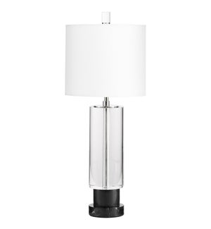 Gravity Table Lamp Designed by J. Kent Martin | Clear And Black