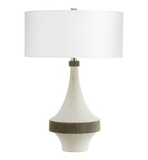 Saratoga Table Lamp Designed by J. Kent Martin | White