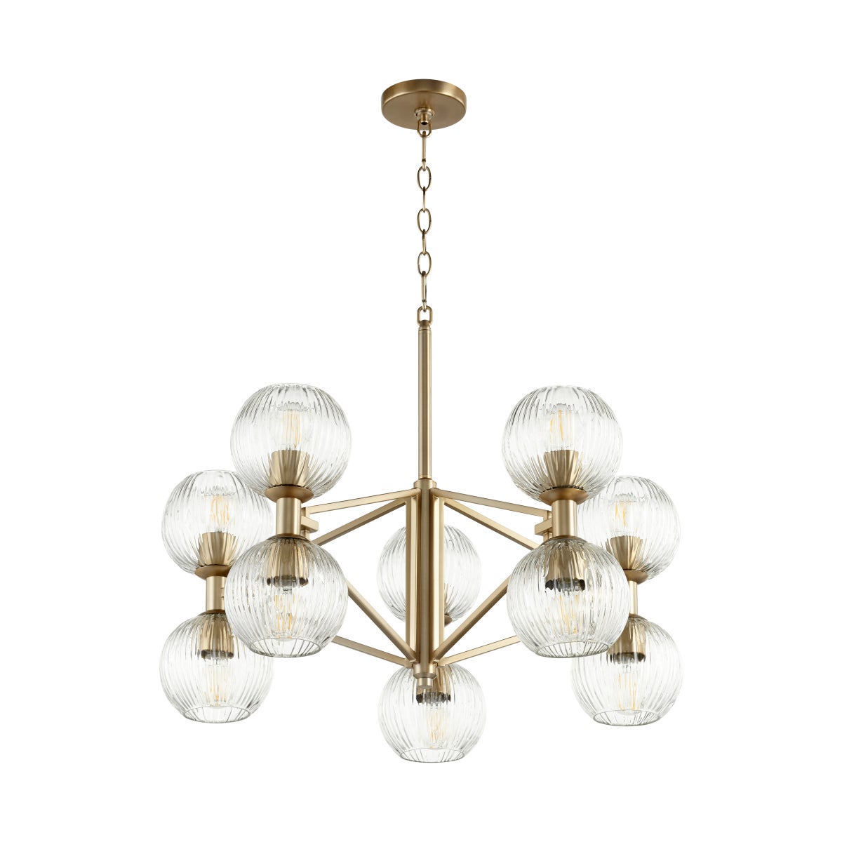 Helios Chandelier - | Aged Brass - Small