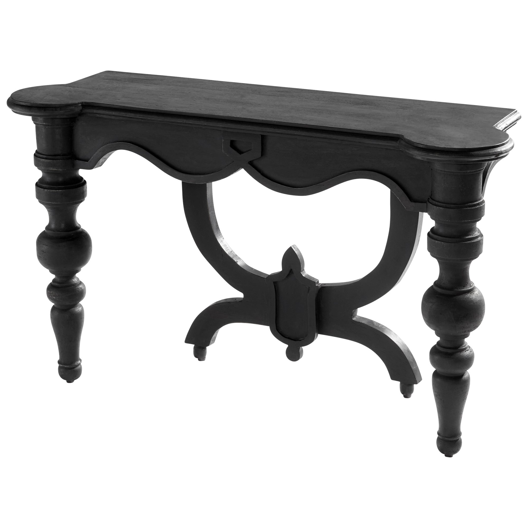 Antique black 2024 console table