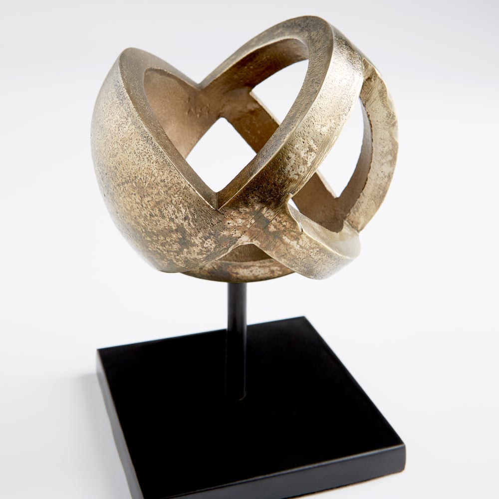 Grotto Sculpture Designed for Cyan Design by J. Kent Martin | Antique Brass And Black - Small