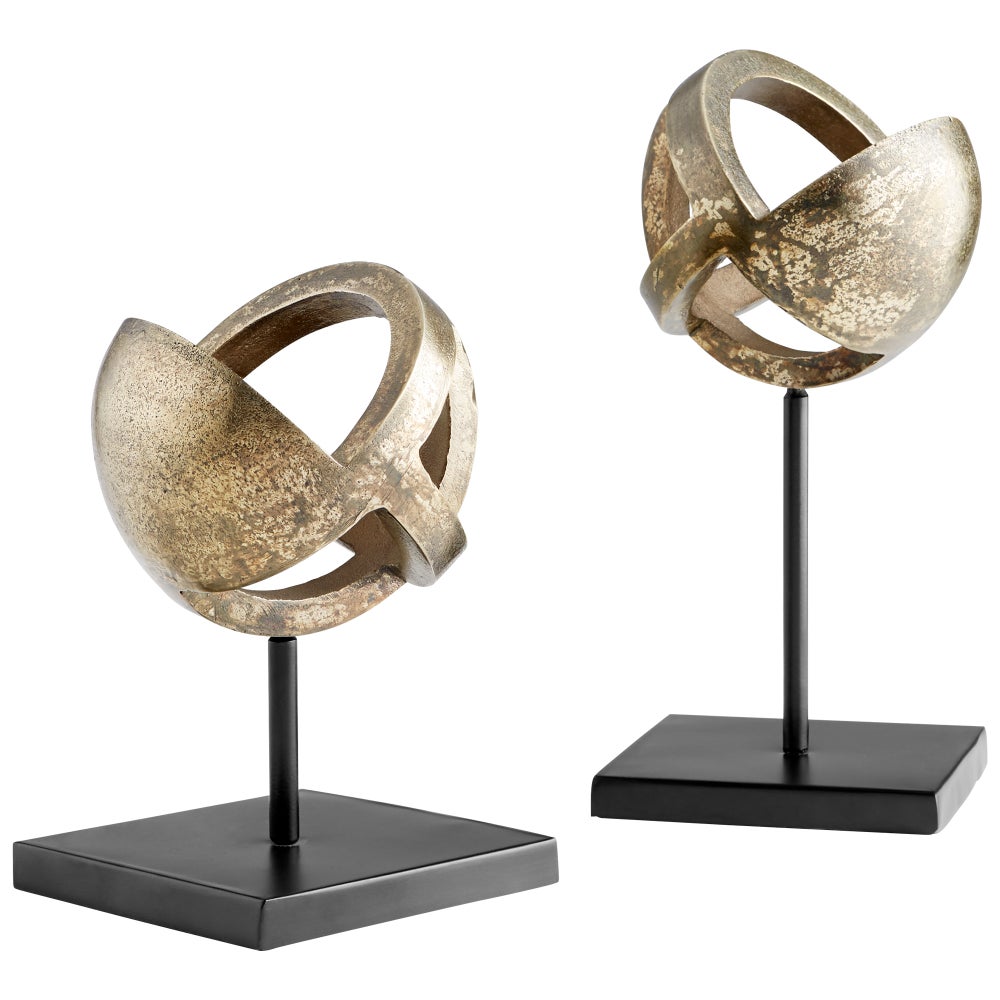 Grotto Sculpture Designed for Cyan Design by J. Kent Martin | Antique Brass And Black - Small