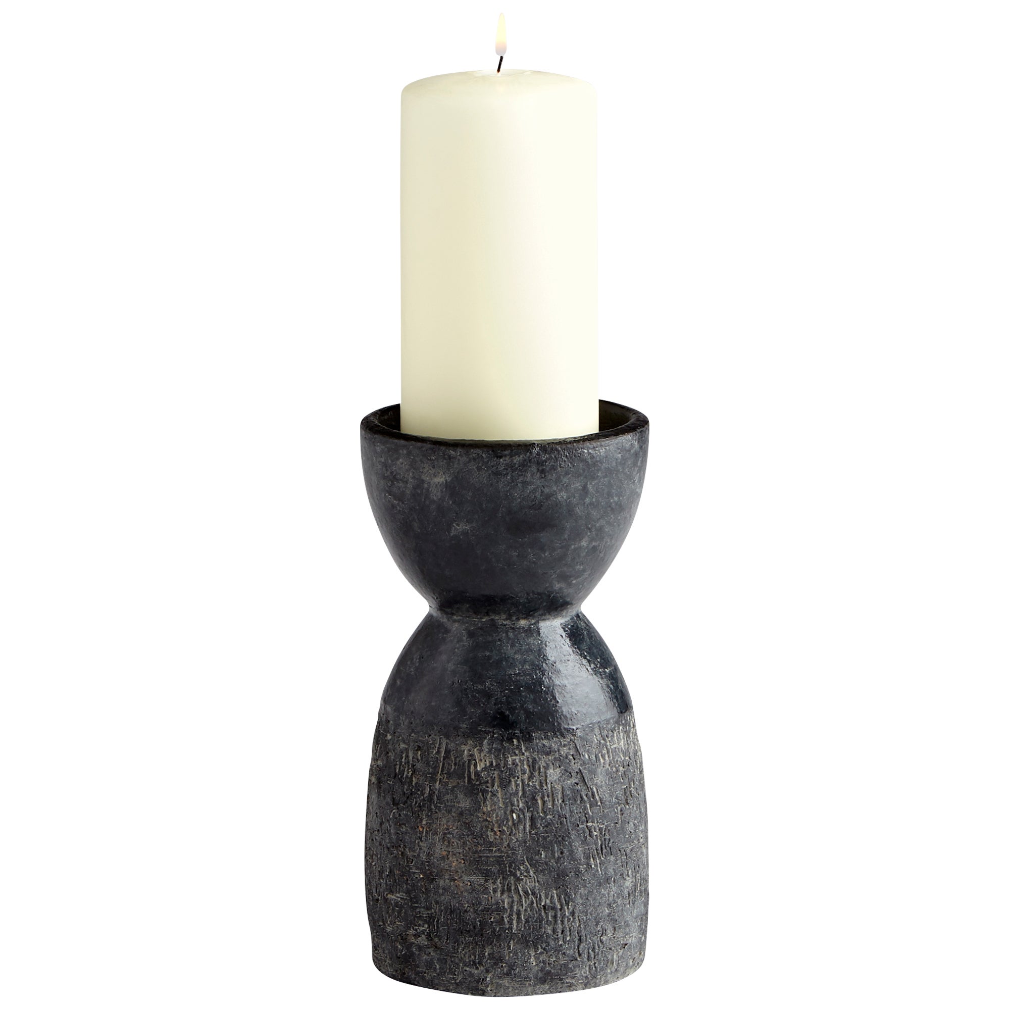 Escalante Candleholder | Black - Small - candlestick | cyan.design