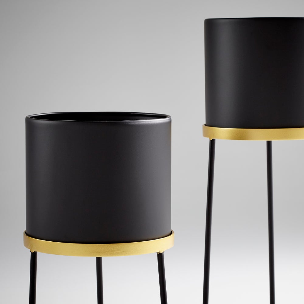Liza Planter | Gold And Black - Small