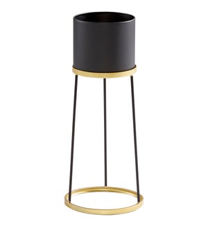 Liza Planter | Gold And Black - Large