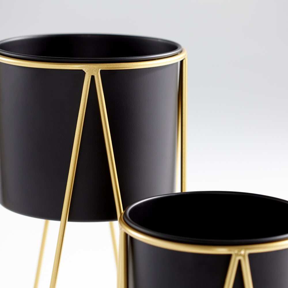 Foundry Planters | Gold And Black