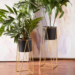 Foundry Planters | Gold And Black