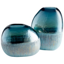 Cape Caspian Vase | Blue - Small