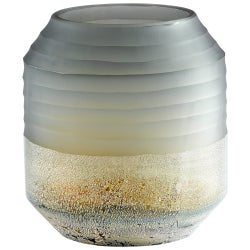 Alchemy Vase | Grey And Guilded Silver - Small