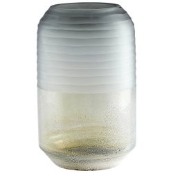 Alchemy Vase | Grey And Guilded Silver - Large
