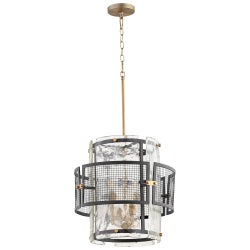 Panorama Chandelier | Noir & Aged Brass - Small