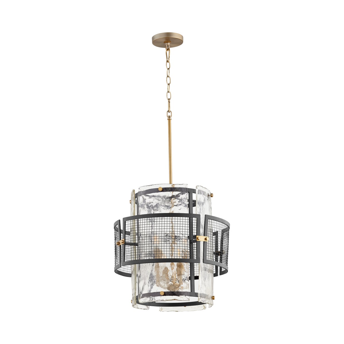Panorama Chandelier | Noir & Aged Brass - Small