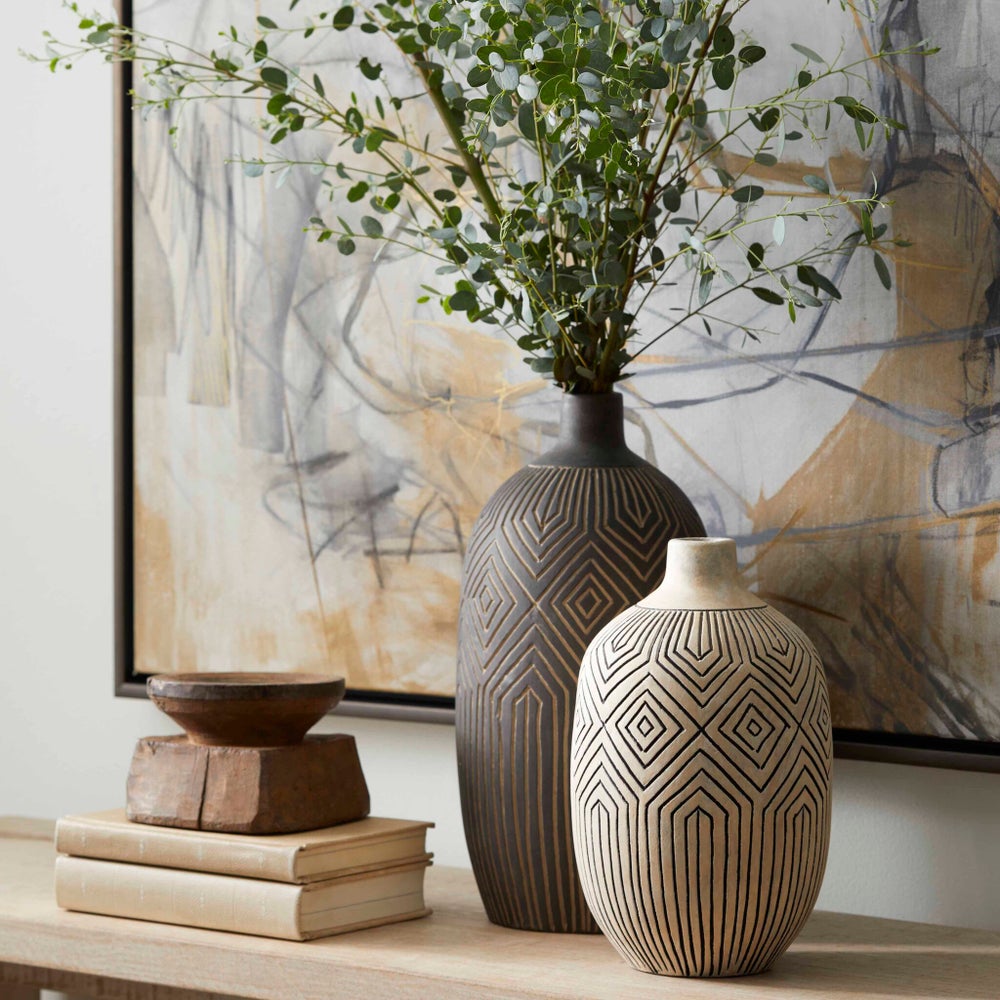 Light Labyrinth Vase | White - Small