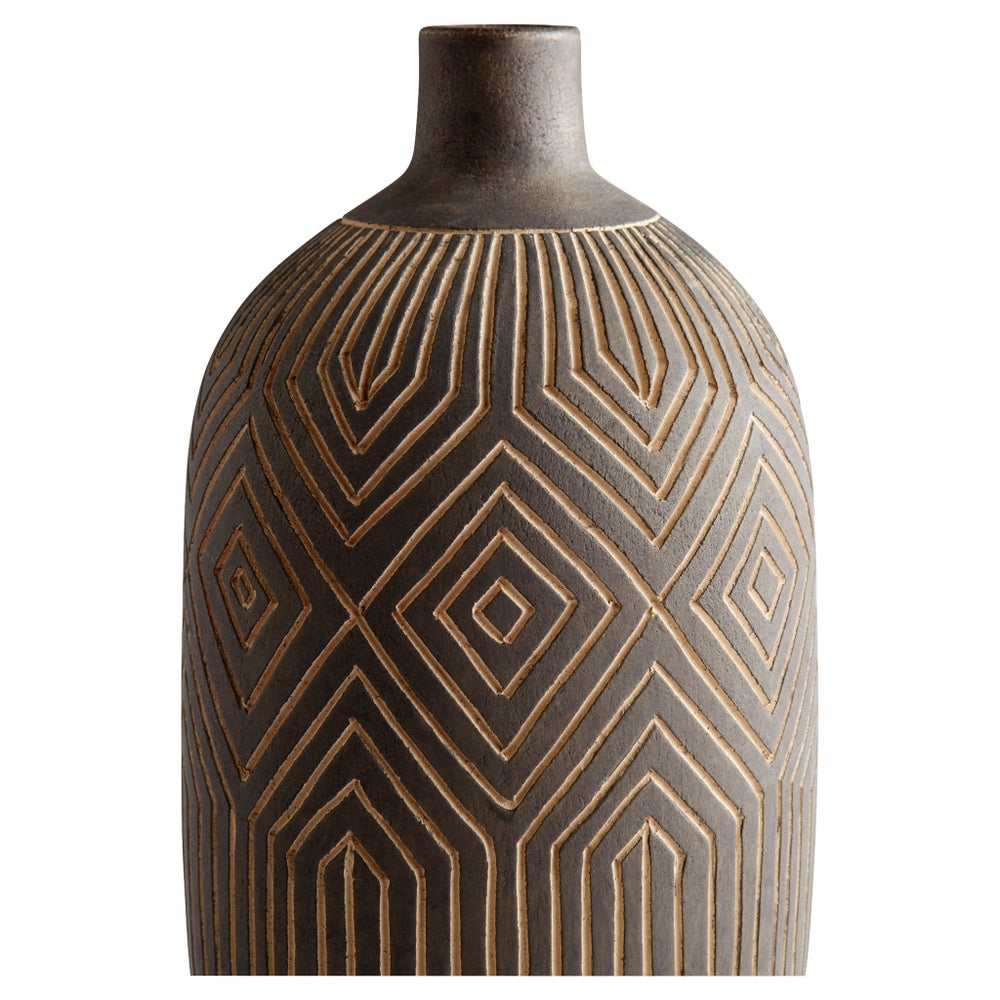 Dark Labyrinth Vase | Grey - Large