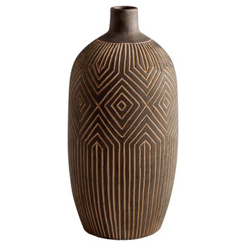 Dark Labyrinth Vase | Grey - Large