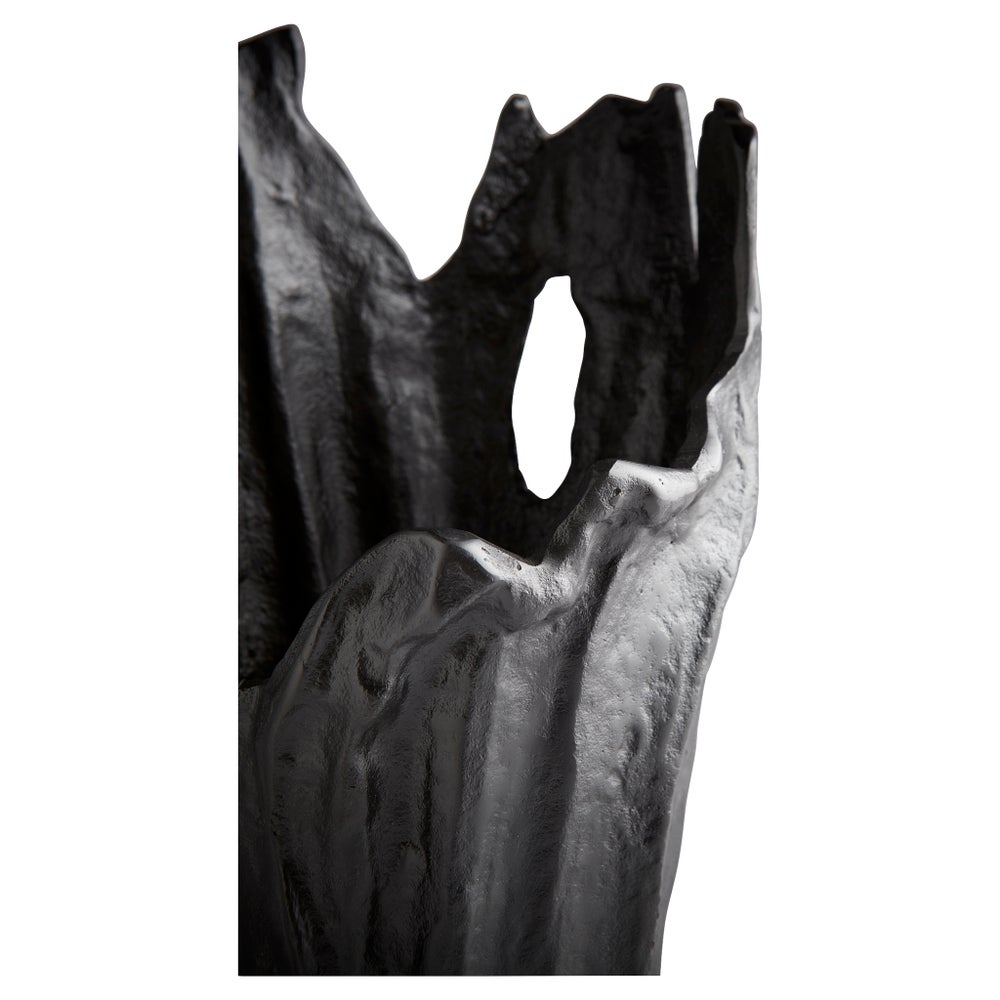 Pyroclastic Monochrome Vase - | Black - Small