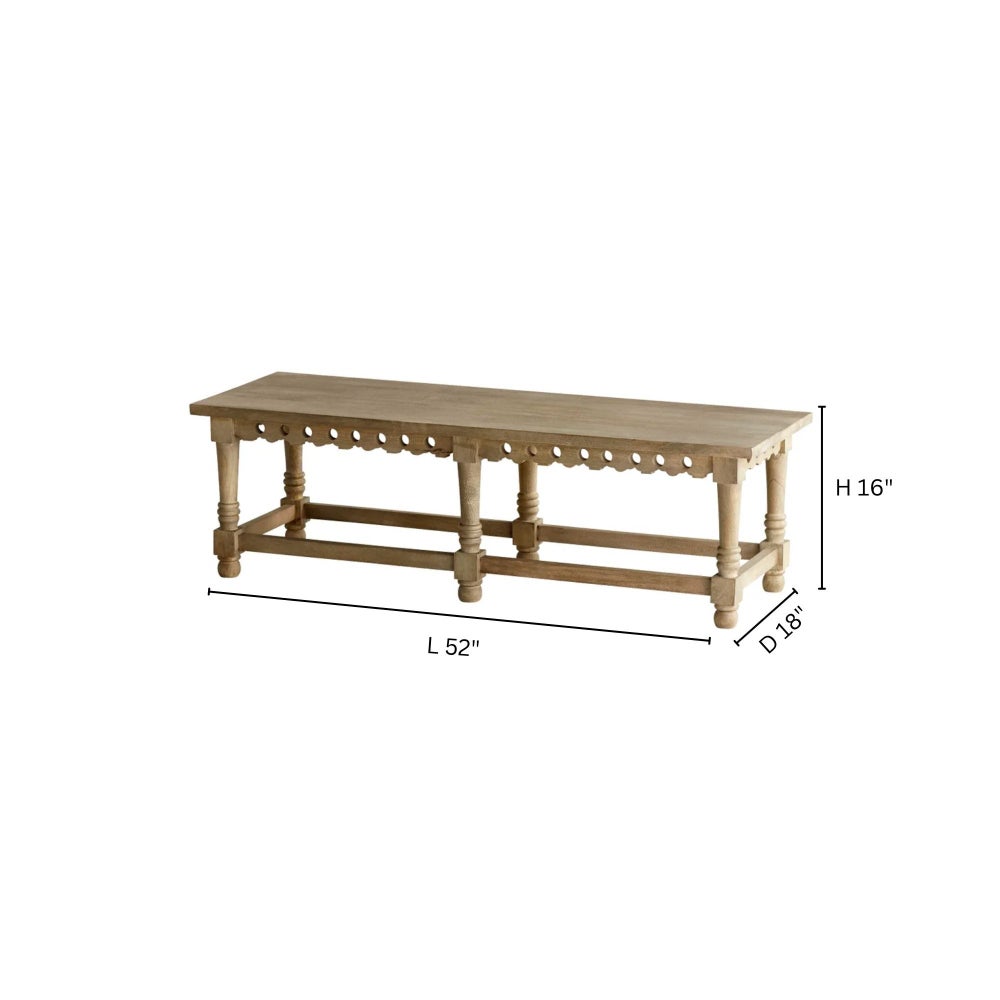 Divano Bench | Weathered Grey
