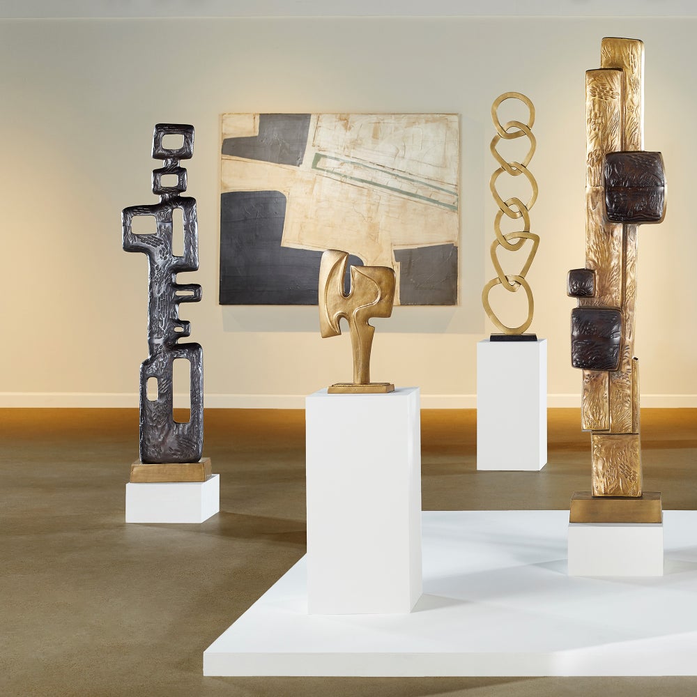 Yayoi Sculpture | Gold And Black