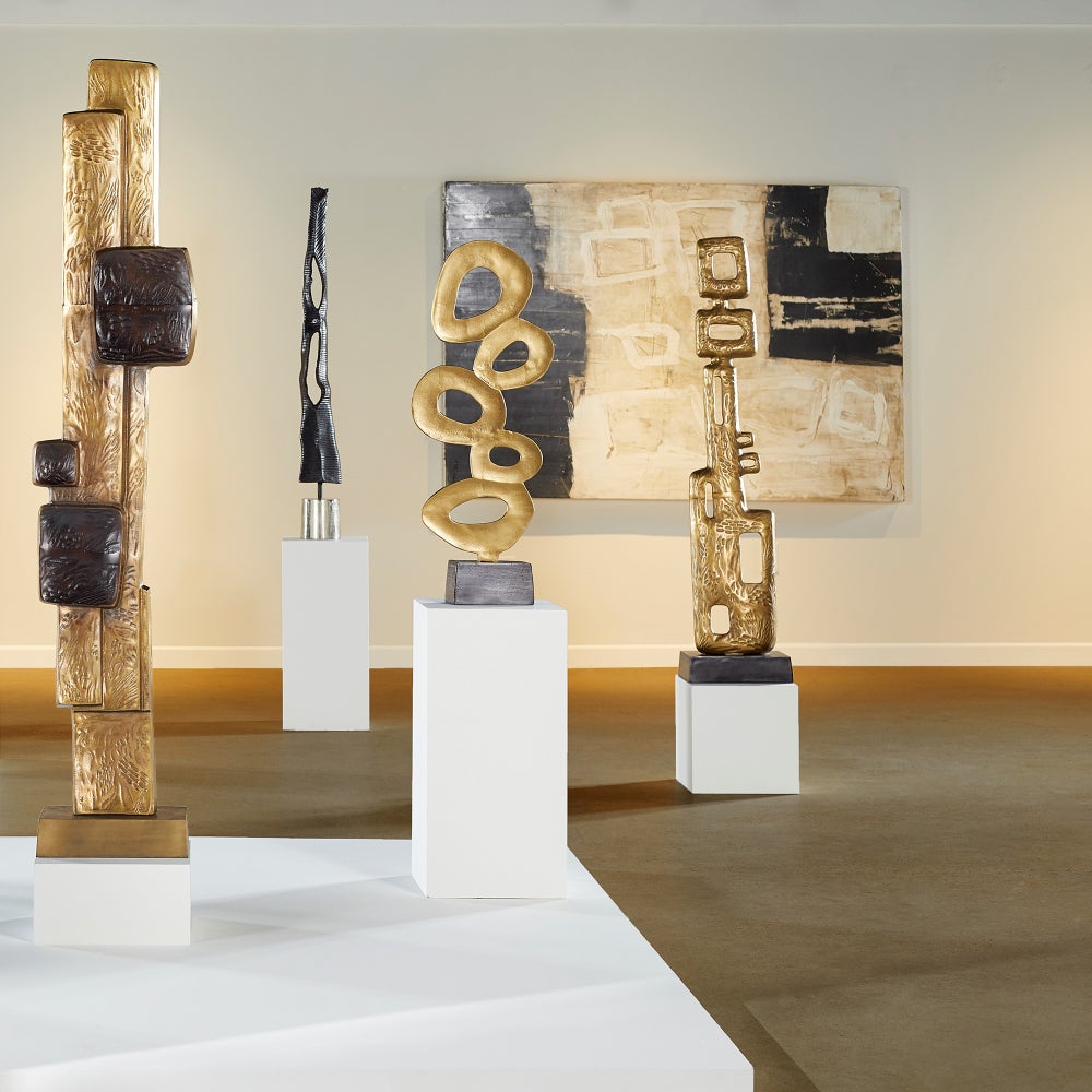 Yayoi Sculpture | Gold And Black
