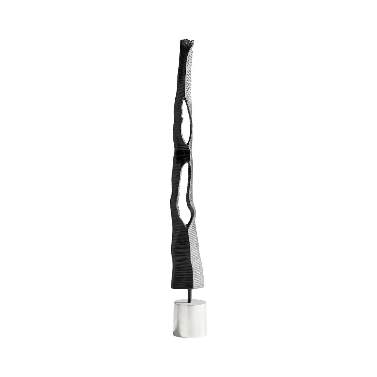 Zara Tower Sculpture | Silver And Black