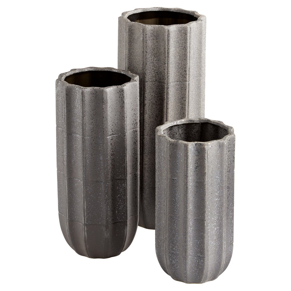 Brutalist Vase | Grey - Medium