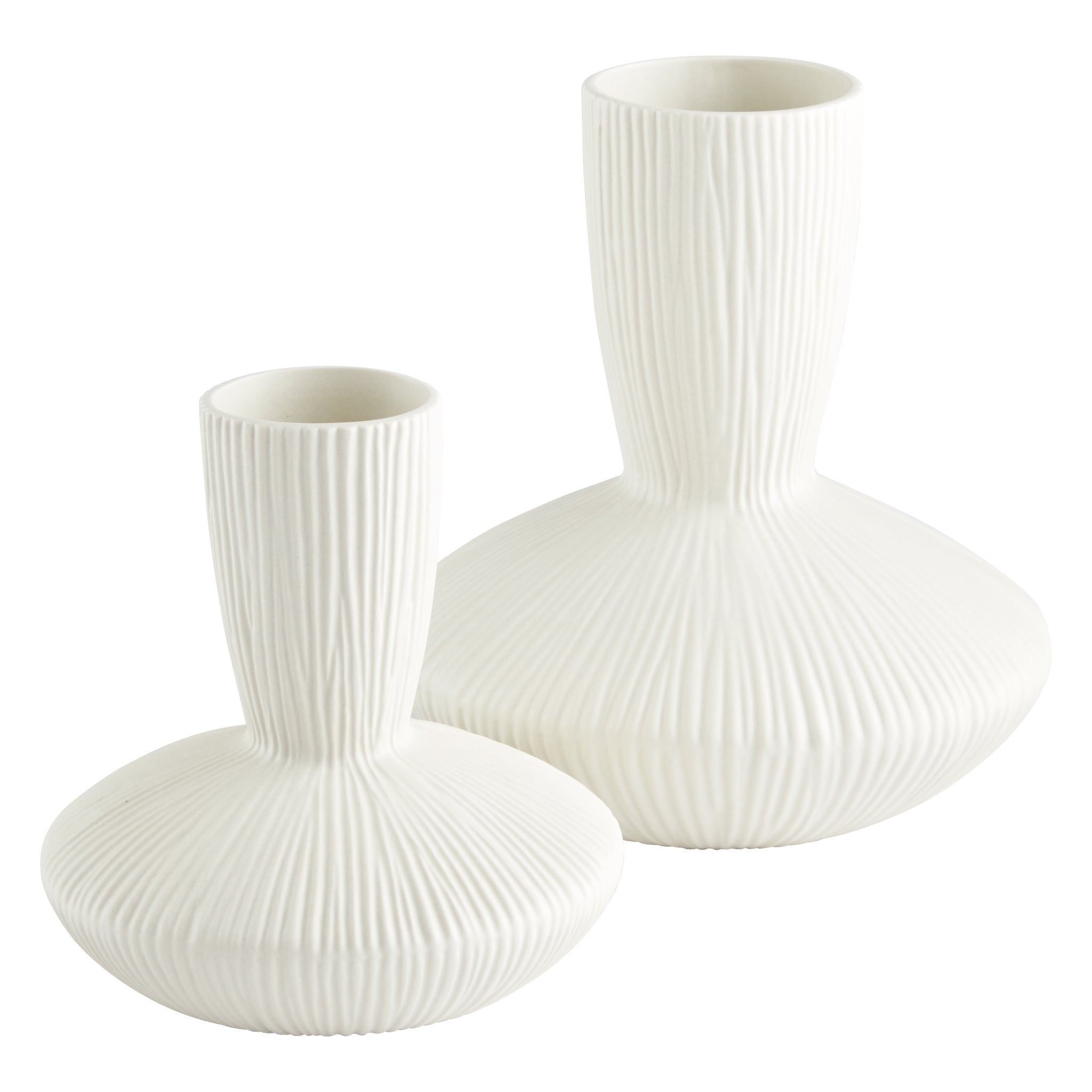 Echo Vase | White - Large - vases | cyan.design