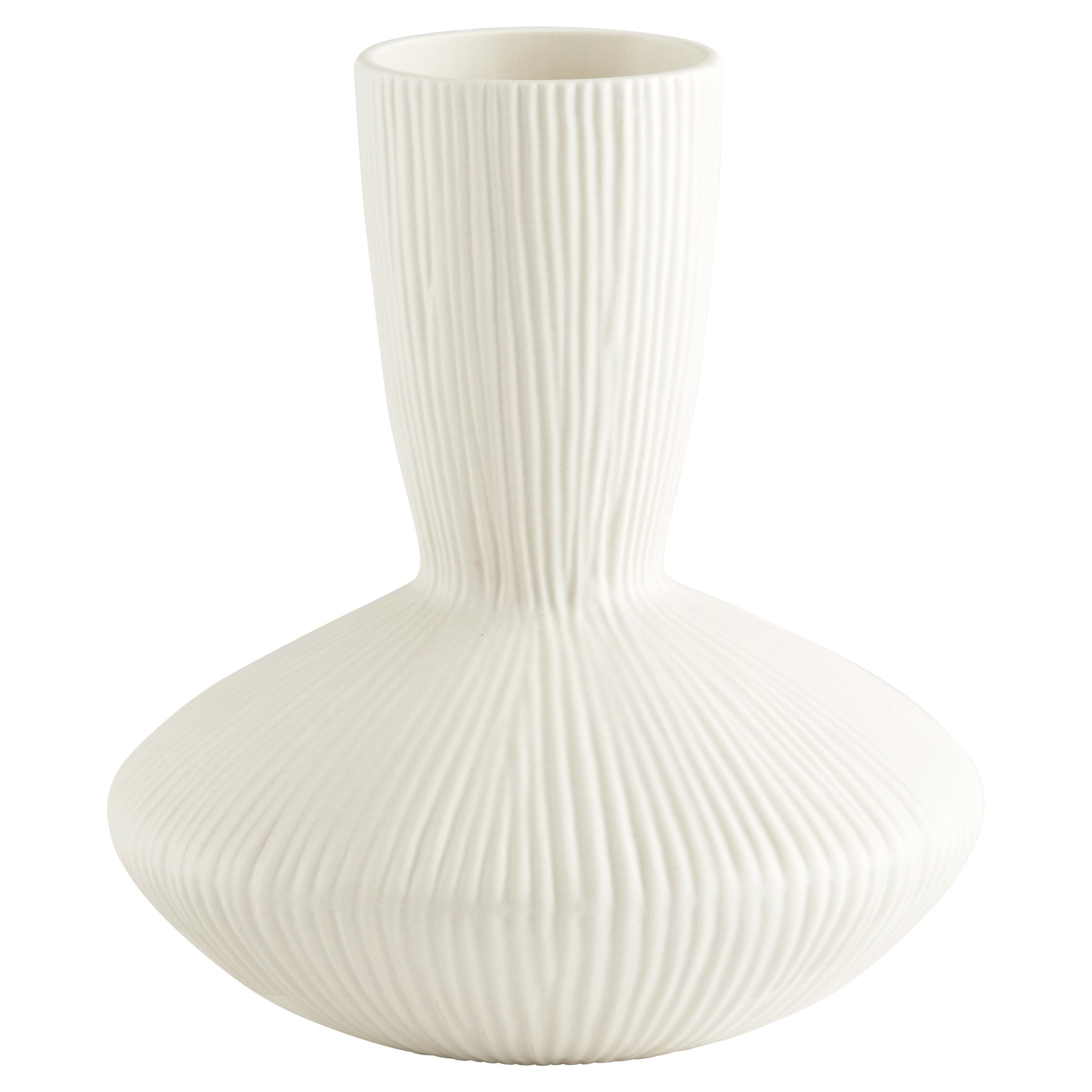 Echo Vase | White - Large - vases | cyan.design