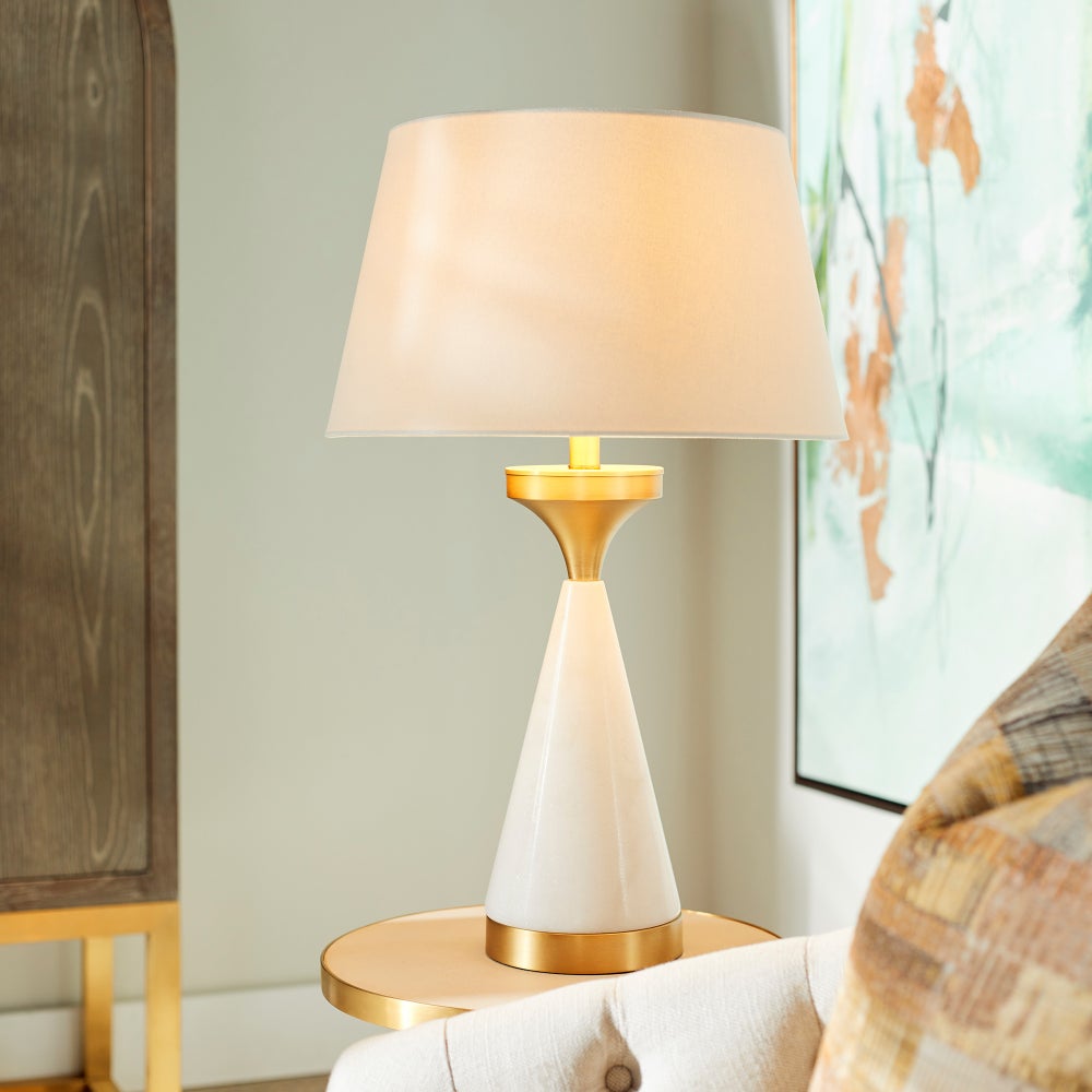Solid Snow Table Lamp Designed for Cyan Design by J. Kent Martin