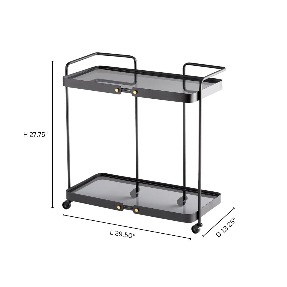 Bow Tie Bar Cart | Graphite