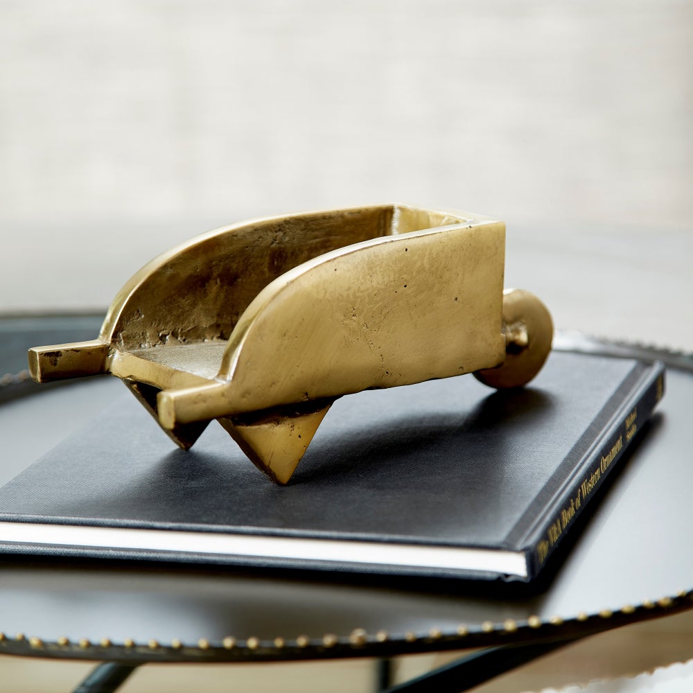 Wheelbarrow Token | Aged Brass