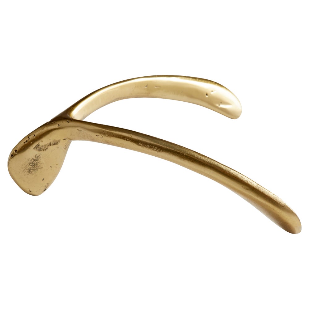 Wishbone Token | Aged Brass