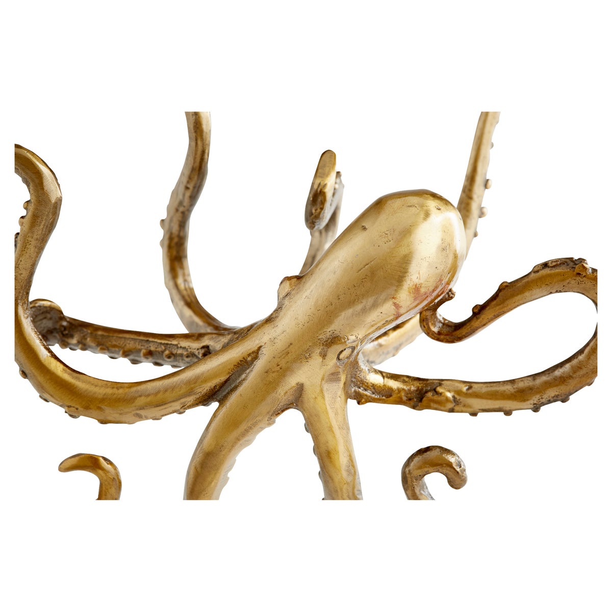 Octopus Shelf Decor | Aged Brass
