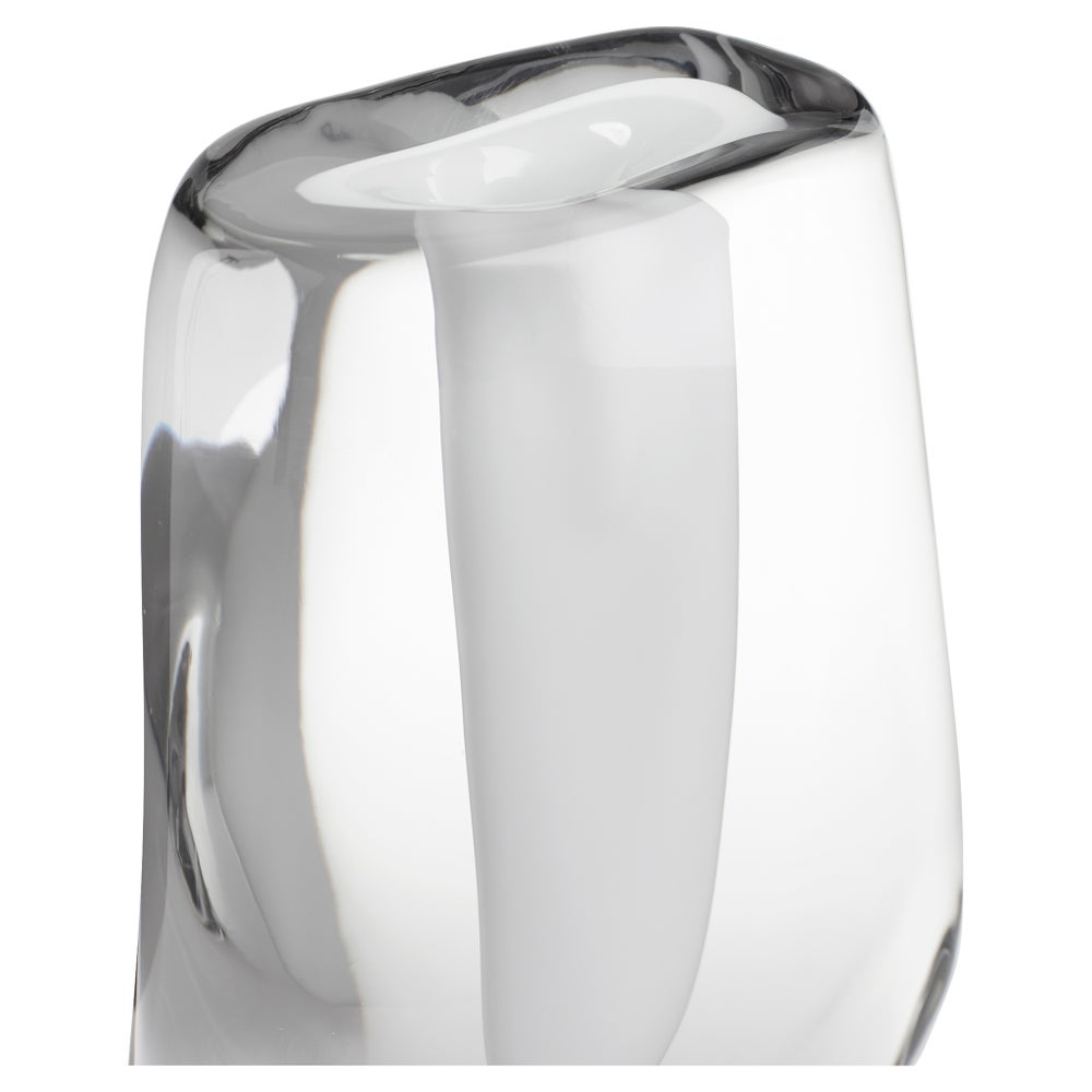Inverted Oppulence Vase Short | Clear