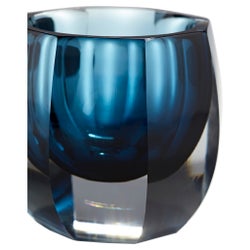 Azure Oppulence Vase | Blue & Clear - Small