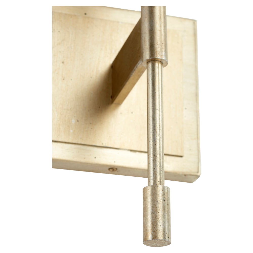 Kubel Wall Mount | Aged Silver Leaf