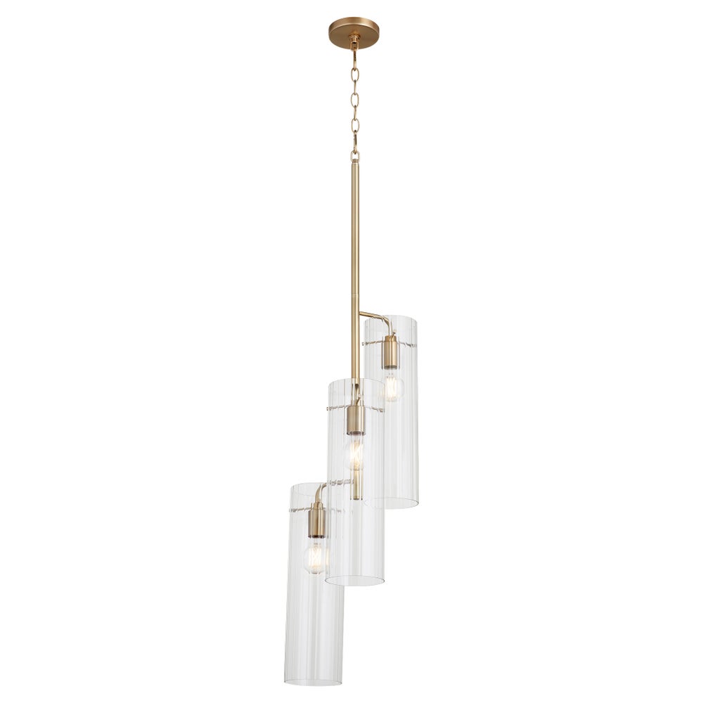 Trident Pendant | Aged Brass