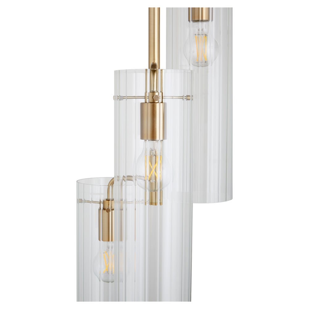 Trident Pendant | Aged Brass