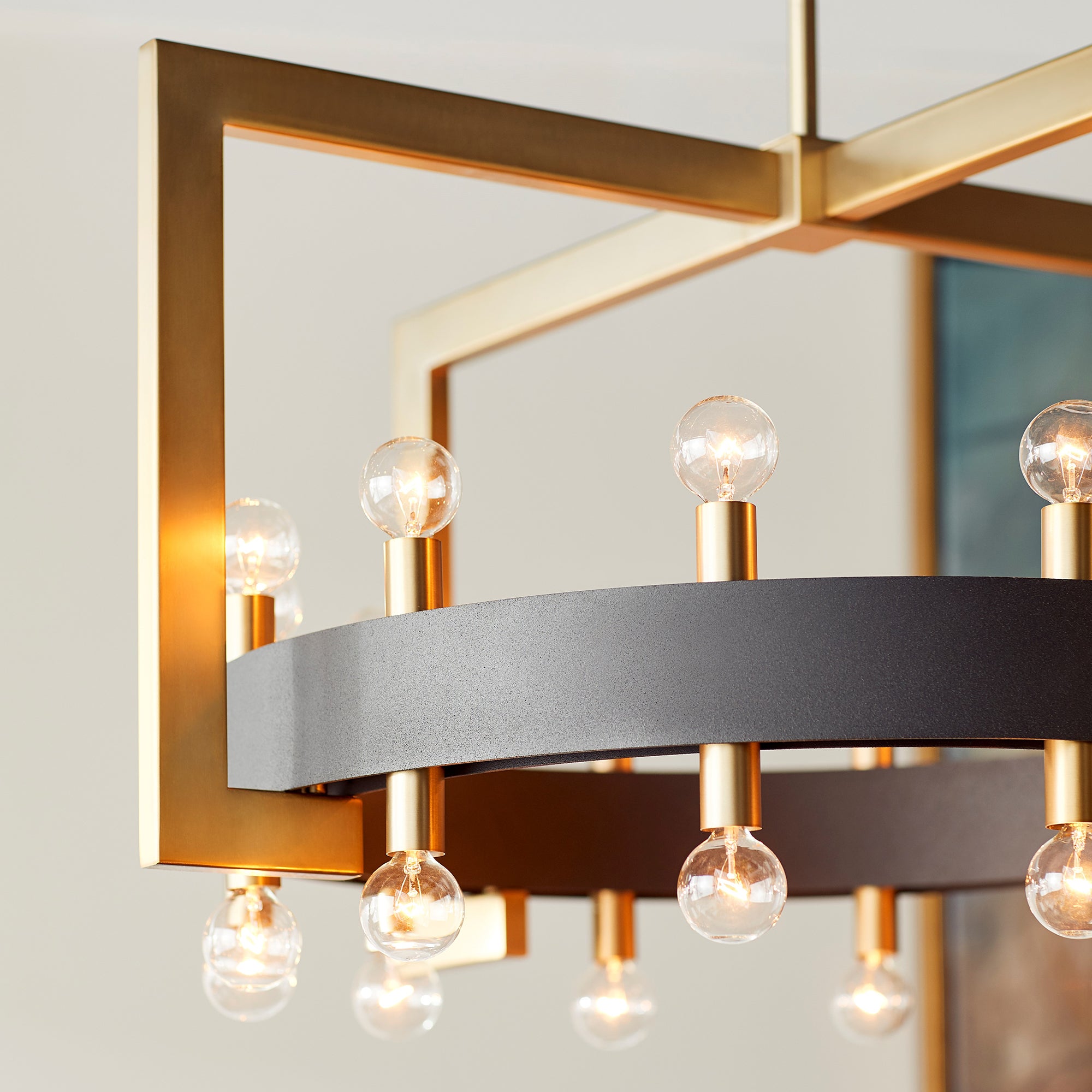 24 light brass chandelier