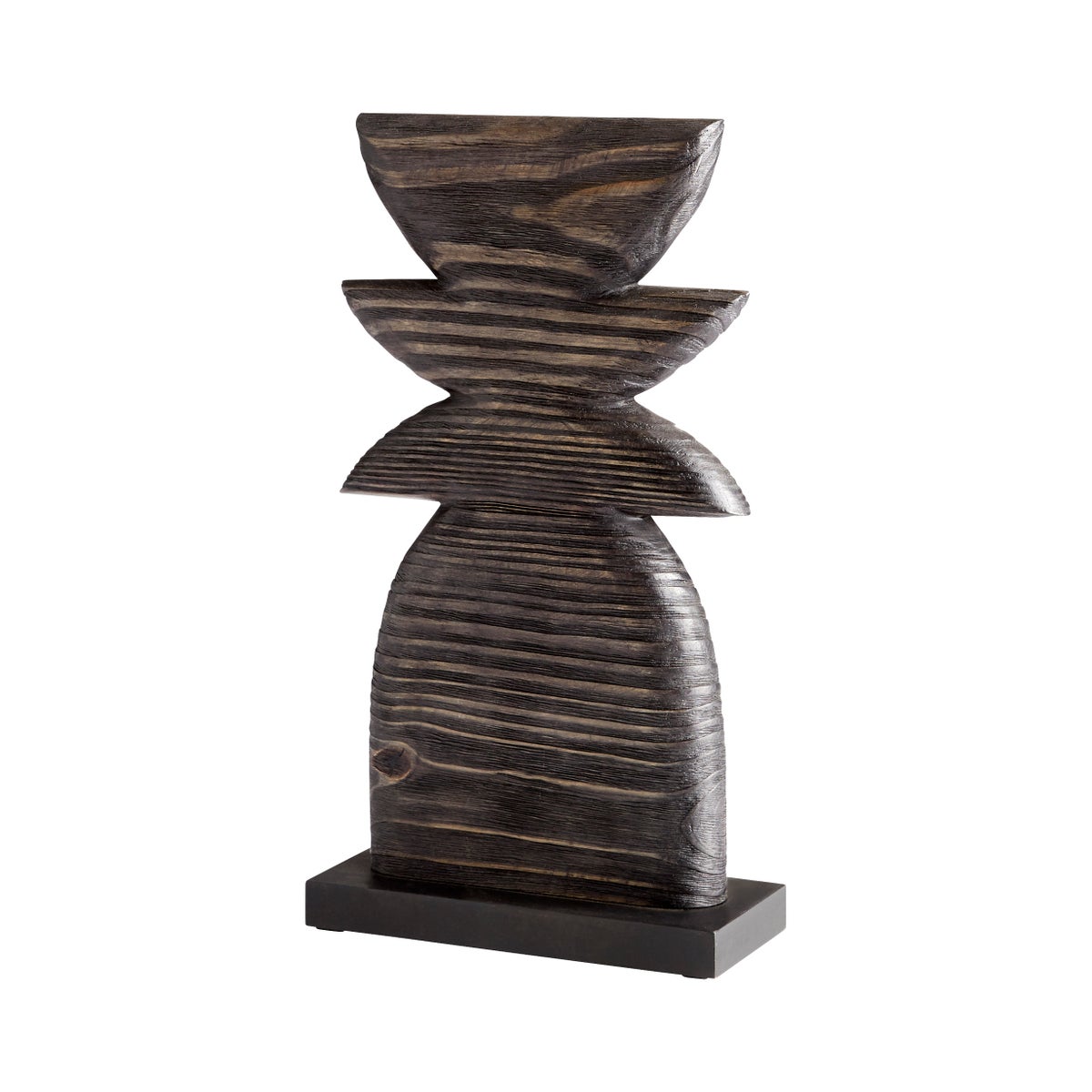 Dark Crescent Sculpture | Black