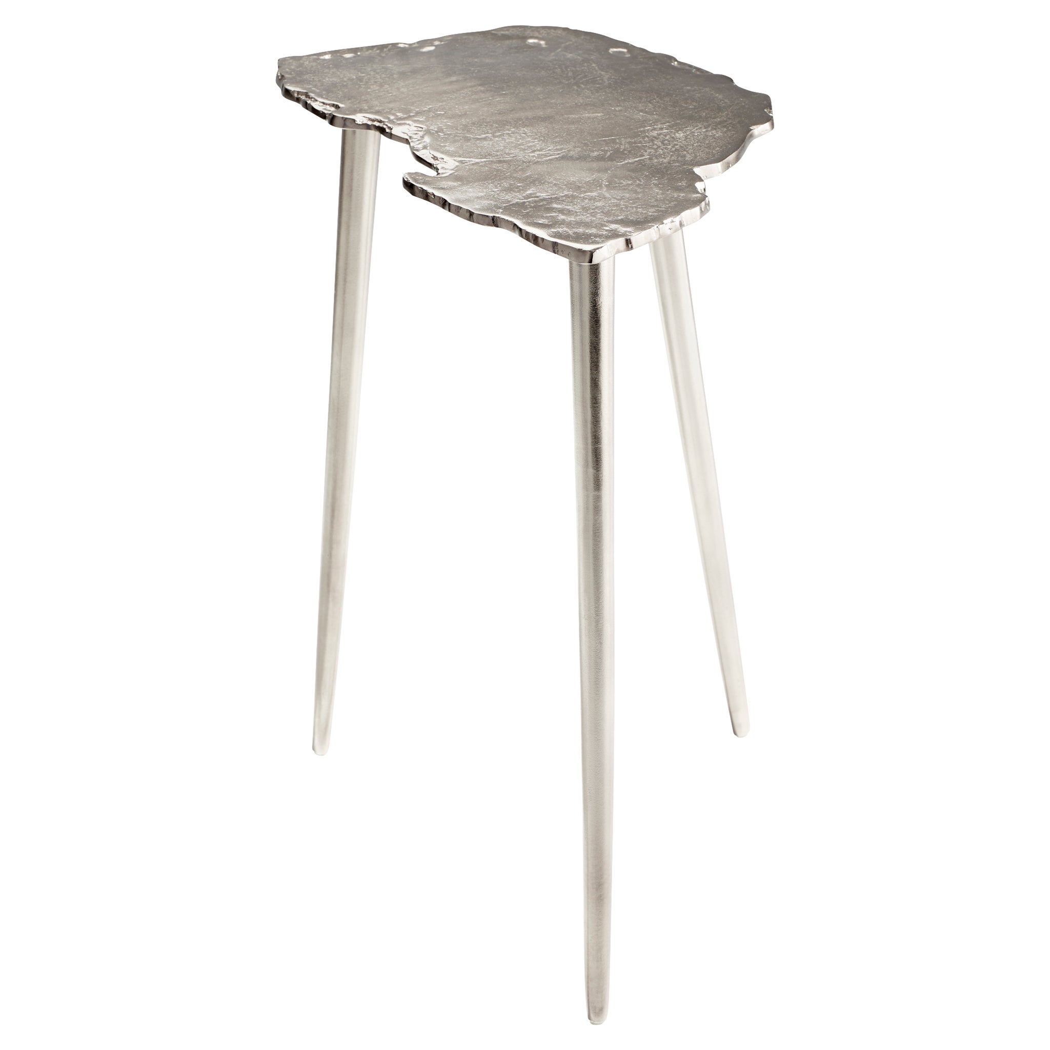 Nickel store end table