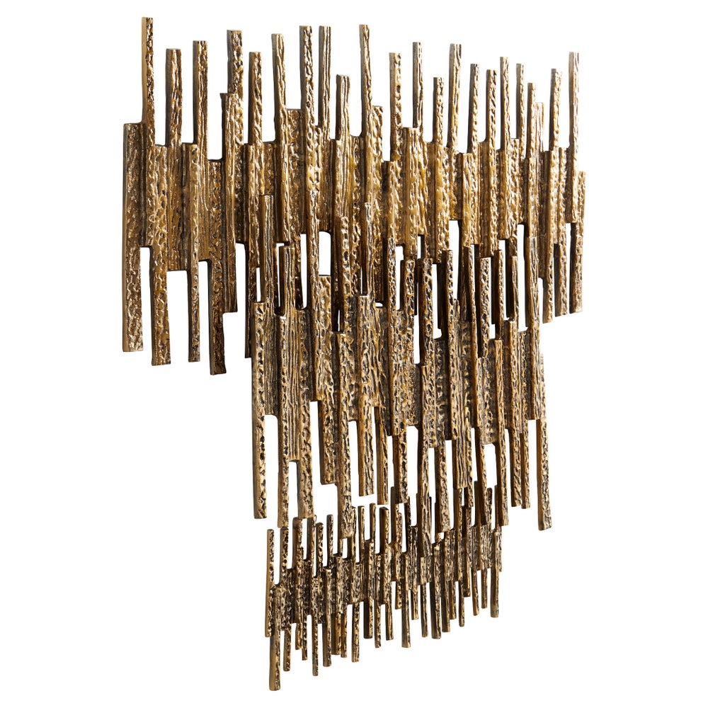 Ledger Wall Decor | Antique Brass - Large