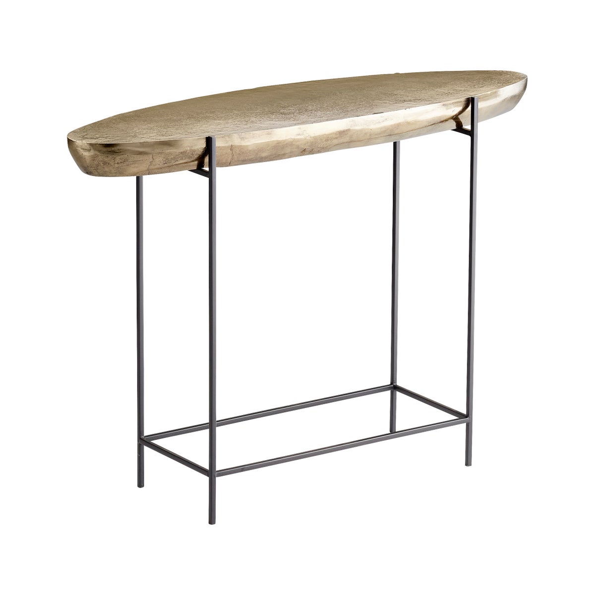Pontoon Console Table | Aged Gold