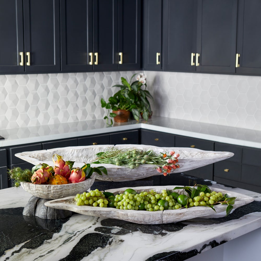 Navarro Tray | Whitewashed - Small