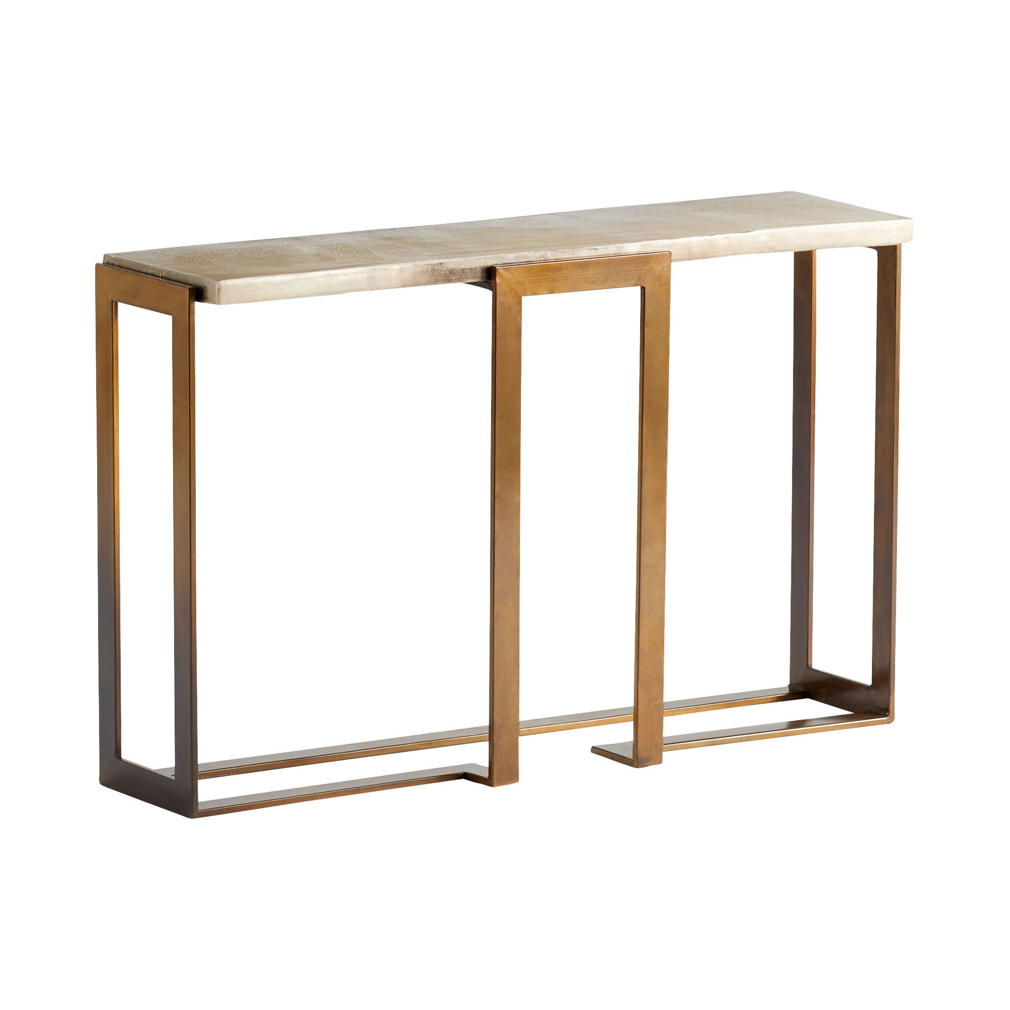 bronze console table