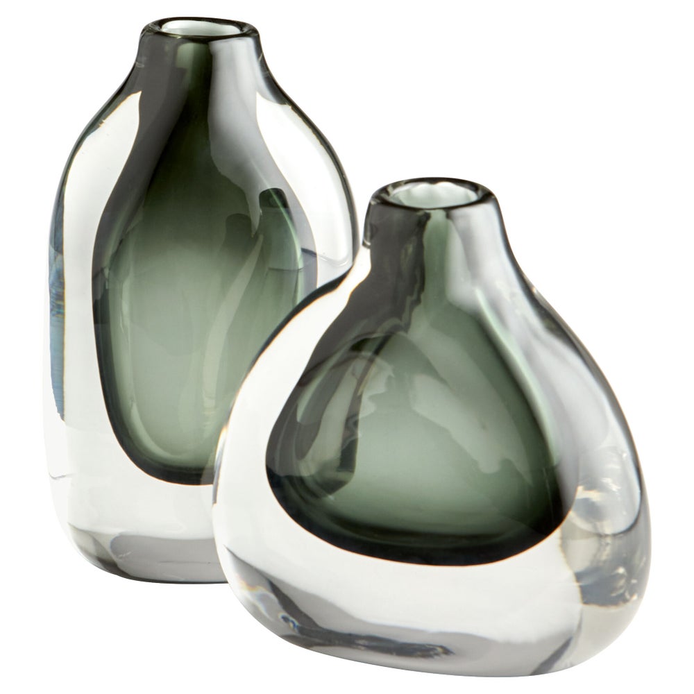 Moraea Vase | Grey/Clear - Small