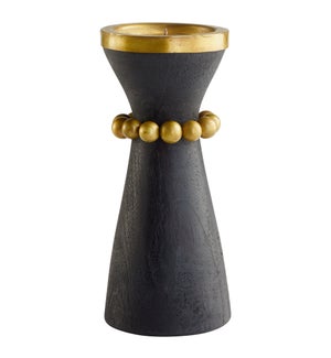 Parvati Candleholder Designed by J. Kent Martin |  Black - Small