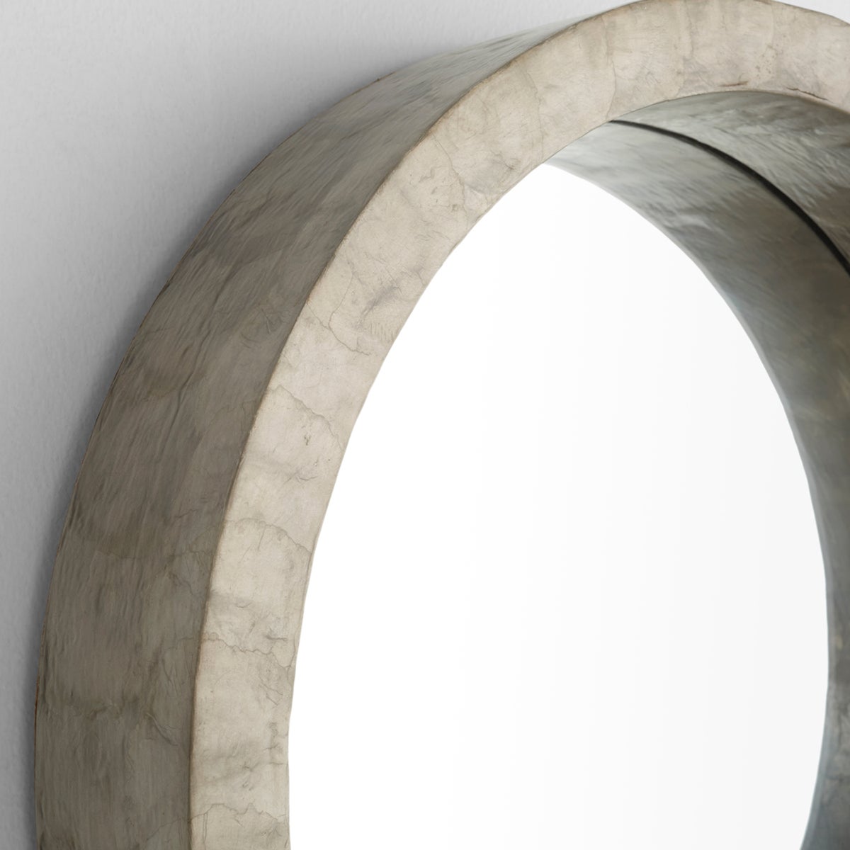 Triton Round Mirror Designed by J. Kent Martin