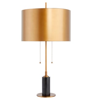 Crescendo Table Lamp, Antique Brass - table lamps