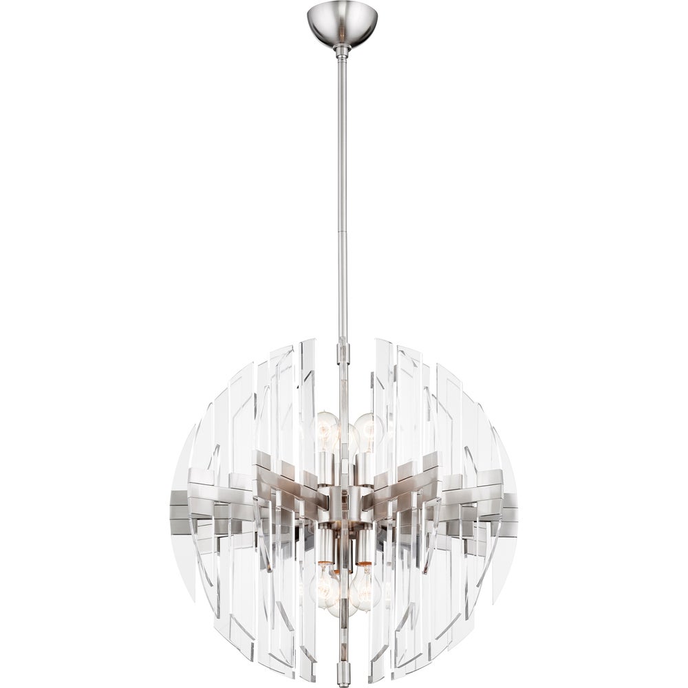 ZION 23" SPHERE 6-Light | Satin Nickel