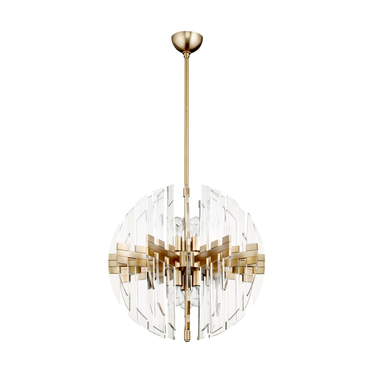 ZION 23" SPHERE 6-Light | Aged Brass